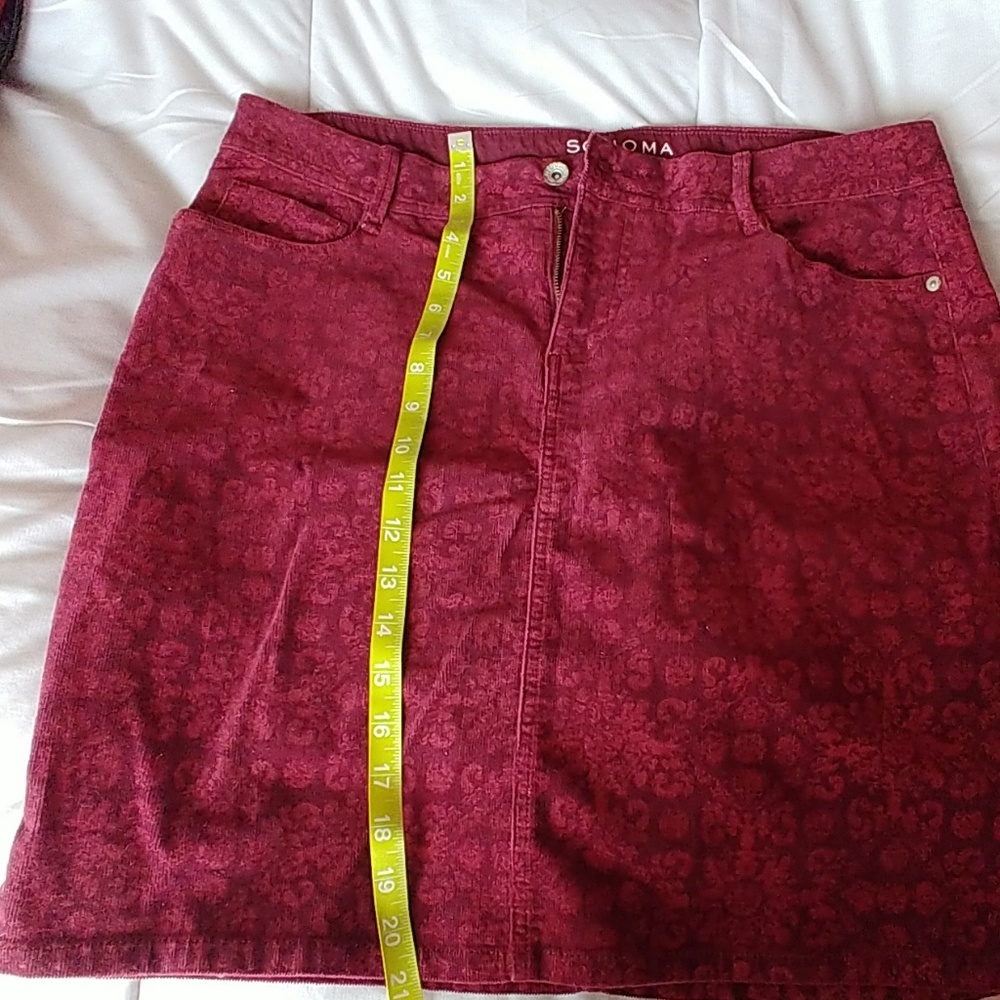 Sonoma brand corduroy mini skirt